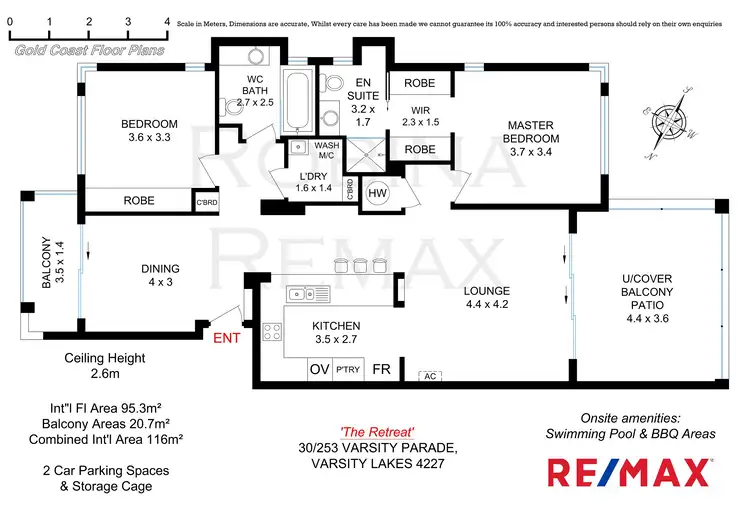 Floorplan of Homely unit listing, 30/253 Varsity Parade, Varsity Lakes QLD 4227