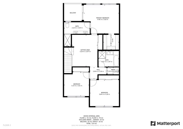 Floorplan of Homely townhouse listing, 6/17 Entry Drive, Merrimac QLD 4226