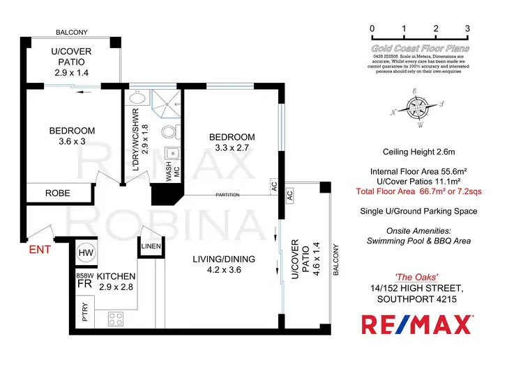Floorplan of Homely apartment listing, 14/152-154 High Street, Southport QLD 4215