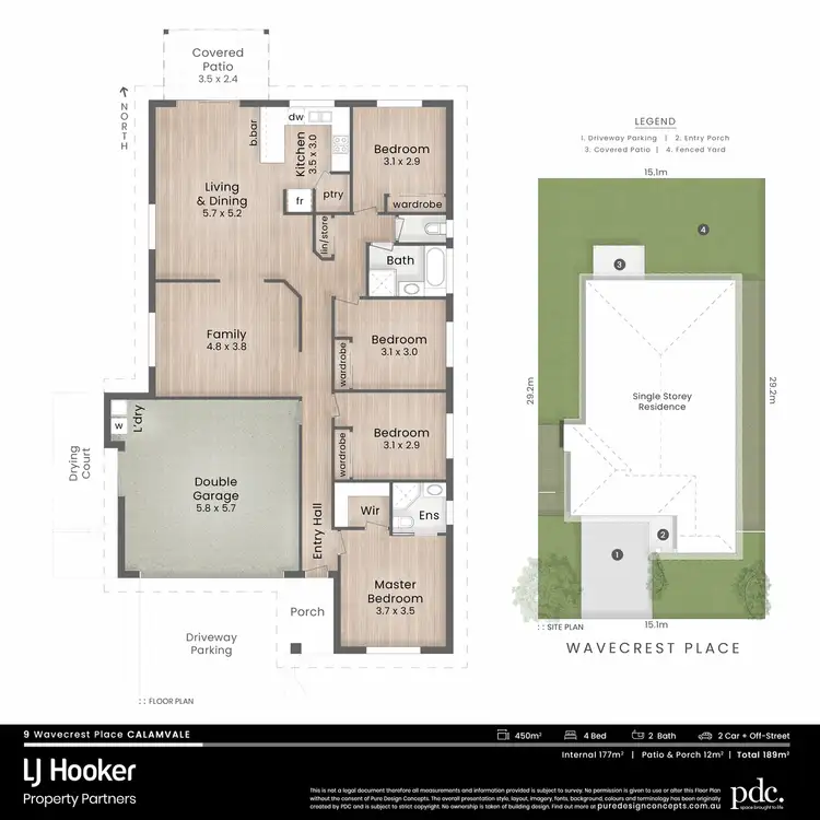 Floorplan of Homely house listing, 9 Wavecrest Place, Calamvale QLD 4116