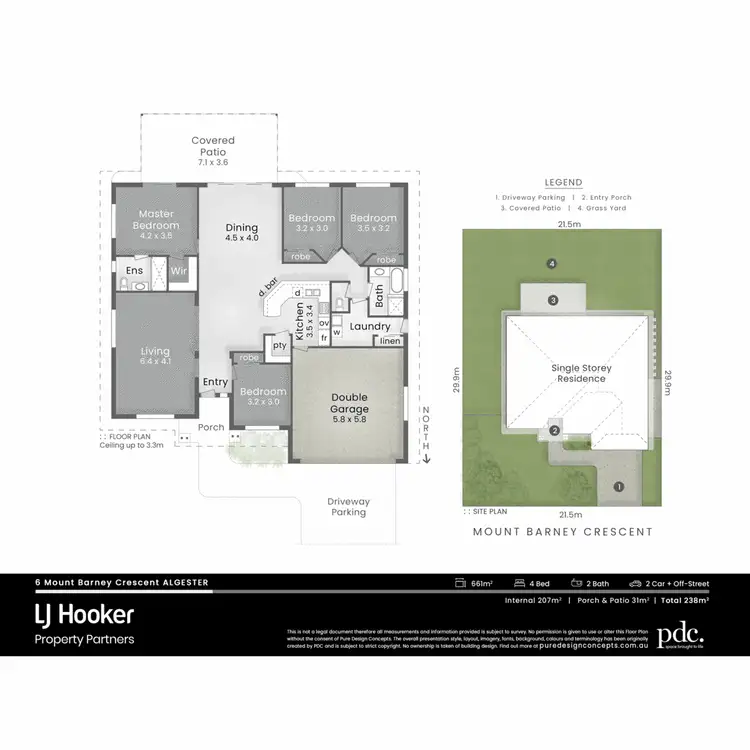 Floorplan of Homely house listing, 6 Mount Barney Crescent, Algester QLD 4115
