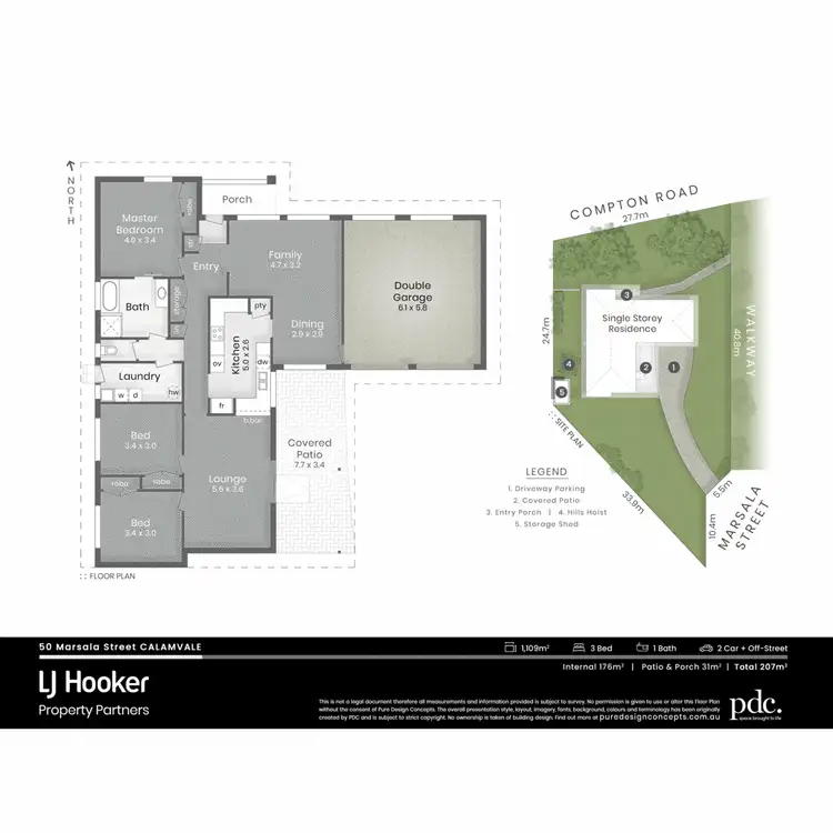 Floorplan of Homely house listing, 50 Marsala Street, Calamvale QLD 4116