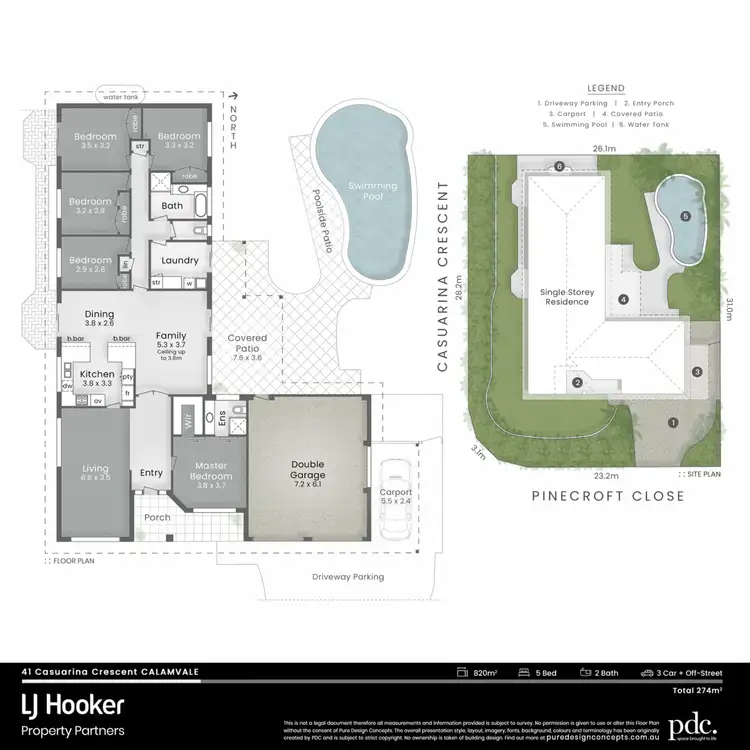 Floorplan of Homely house listing, 2 Pinecroft Close, Calamvale QLD 4116