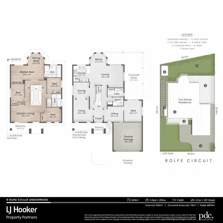 Floorplan of Homely house listing, 9 Rolfe Circuit, Underwood QLD 4119