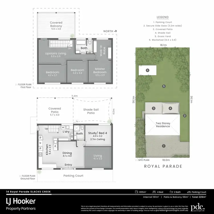 Floorplan of Homely house listing, 14 Royal Parade, Slacks Creek QLD 4127