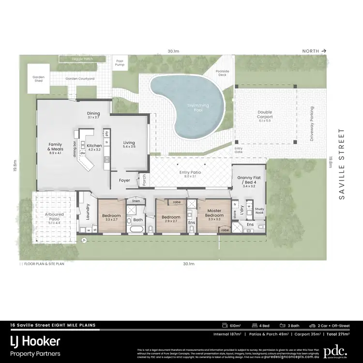 Floorplan of Homely house listing, 16 Saville Street, Eight Mile Plains QLD 4113