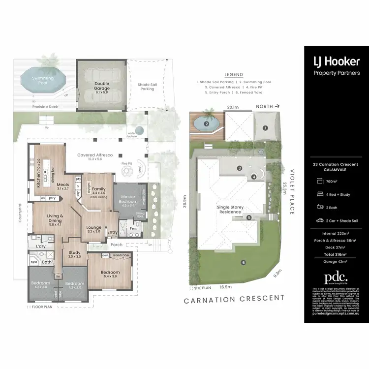 Floorplan of Homely house listing, 23 Carnation Crescent, Calamvale QLD 4116
