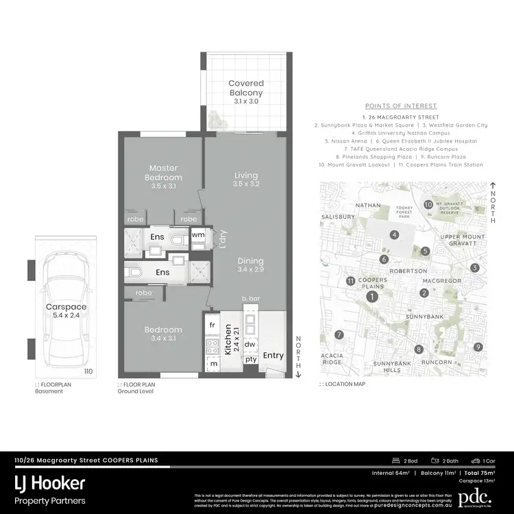 Floorplan of Homely apartment listing, 110/26 Macgroarty Street, Coopers Plains QLD 4108