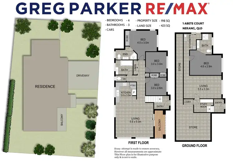Floorplan of Homely house listing, 1 Abete Court, Nerang QLD 4211