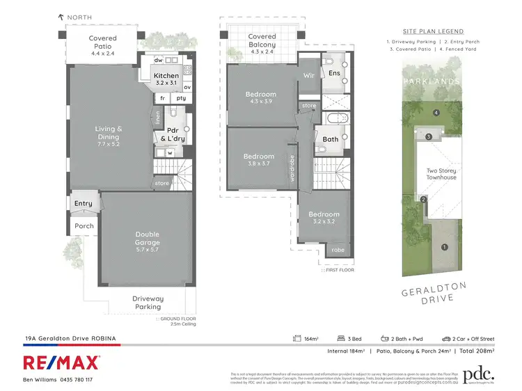 Floorplan of Homely semi-detached listing, 1/19A Geraldton Drive, Robina QLD 4226