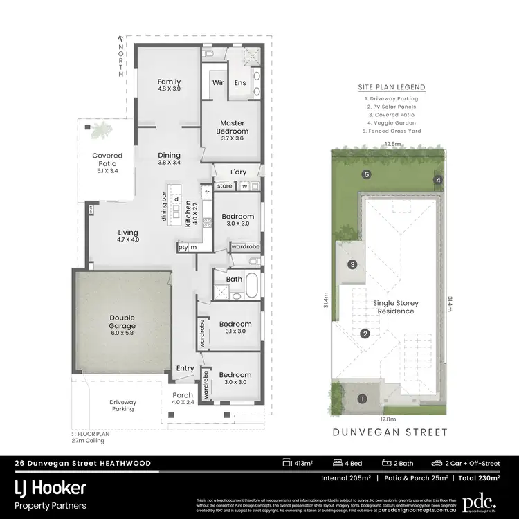 Floorplan of Homely house listing, 26 Dunvegan Street, Heathwood QLD 4110
