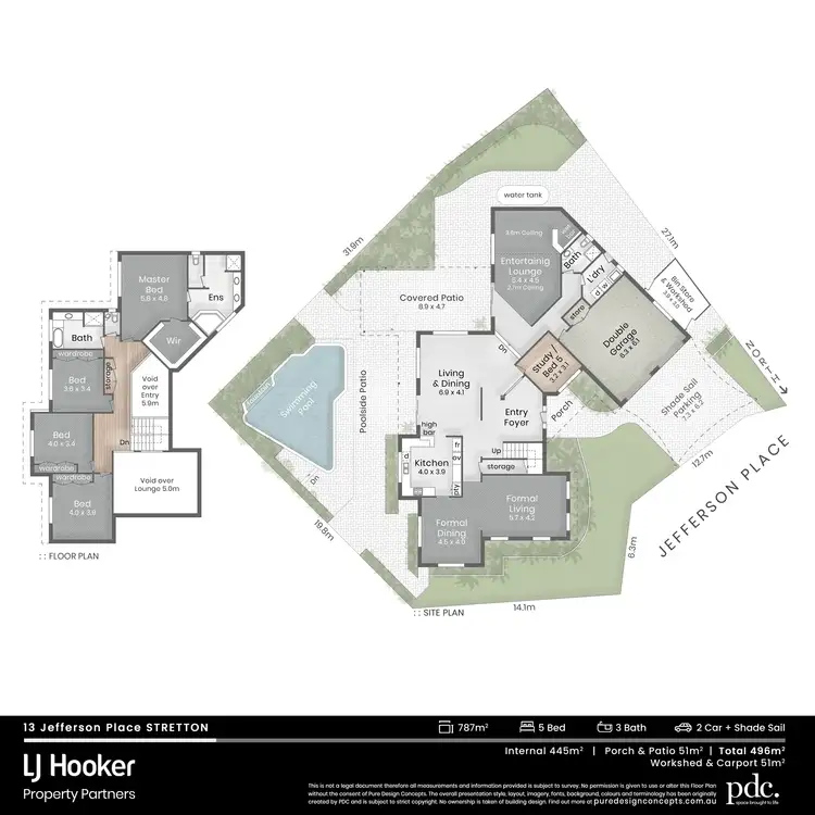 Floorplan of Homely house listing, 13 Jefferson Place, Stretton QLD 4116