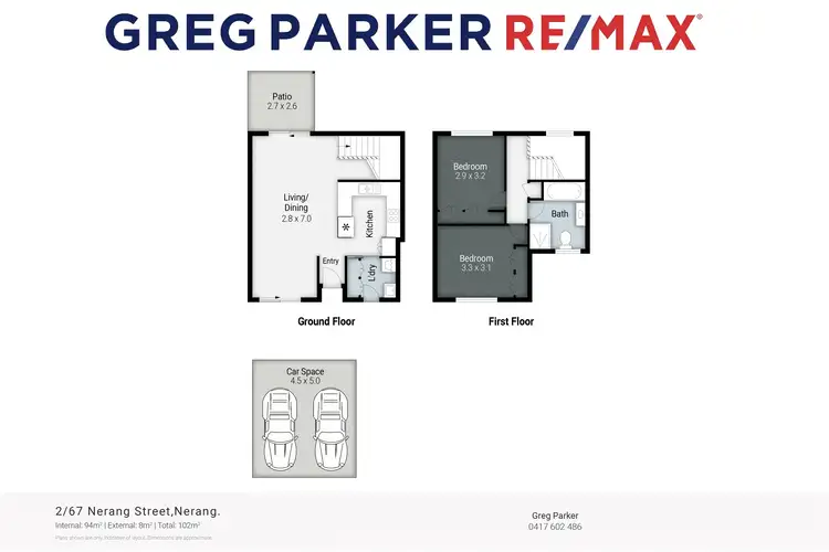 Floorplan of Homely townhouse listing, 2/67 Nerang Street, Nerang QLD 4211