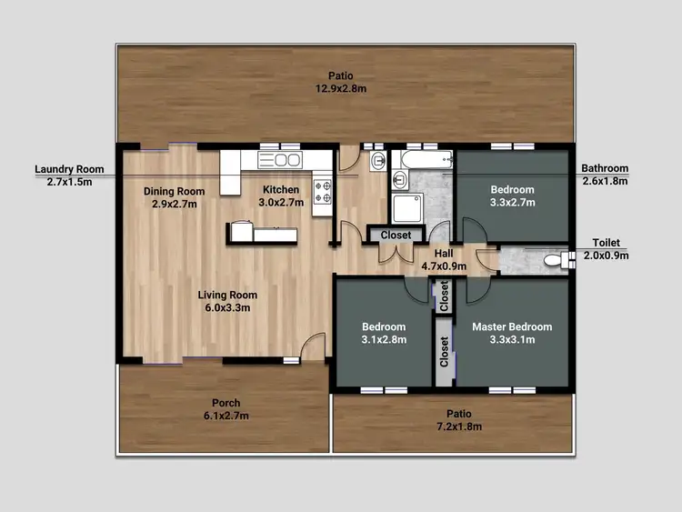 Floorplan of Homely house listing, 55A Bluegum Drive, Marsden QLD 4132