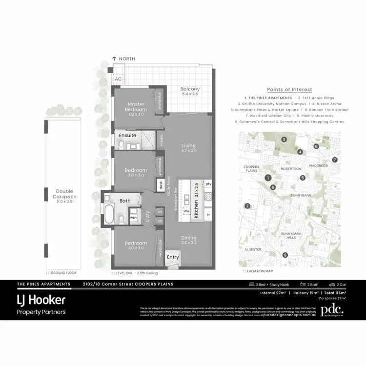 Floorplan of Homely apartment listing, 2102/18 Comer Street, Coopers Plains QLD 4108