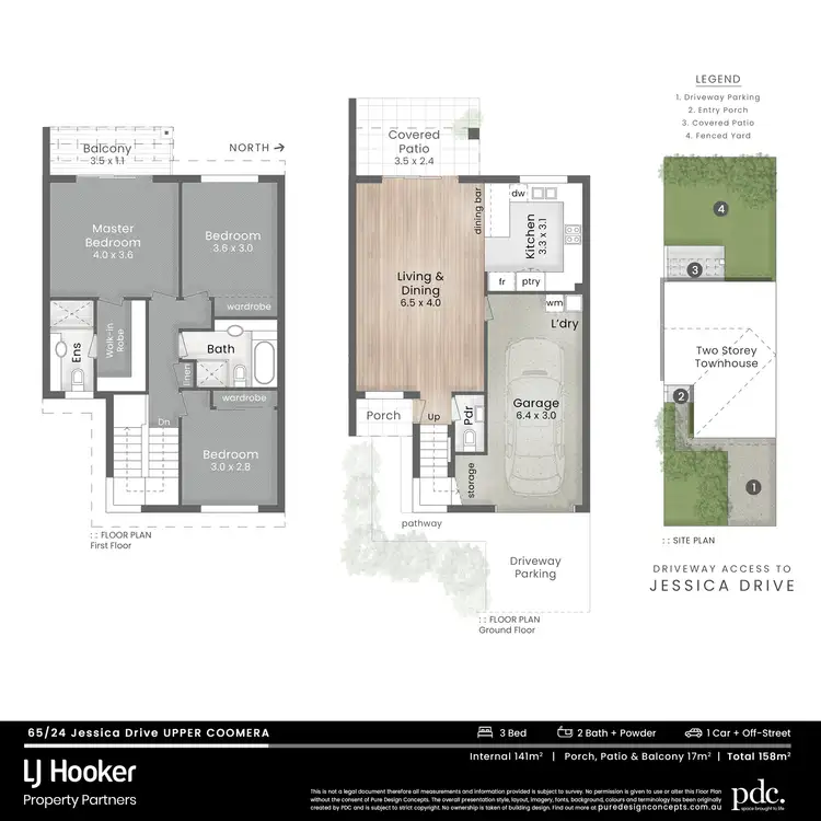 Floorplan of Homely townhouse listing, 65/24 Jessica Drive, Upper Coomera QLD 4209