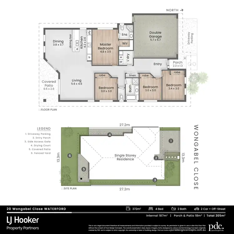 Floorplan of Homely house listing, 20 Wongabel Close, Waterford QLD 4133
