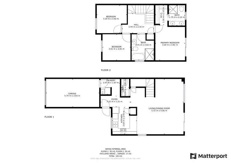 Floorplan of Homely townhouse listing, 16/20 Douma Drive, Mudgeeraba QLD 4213