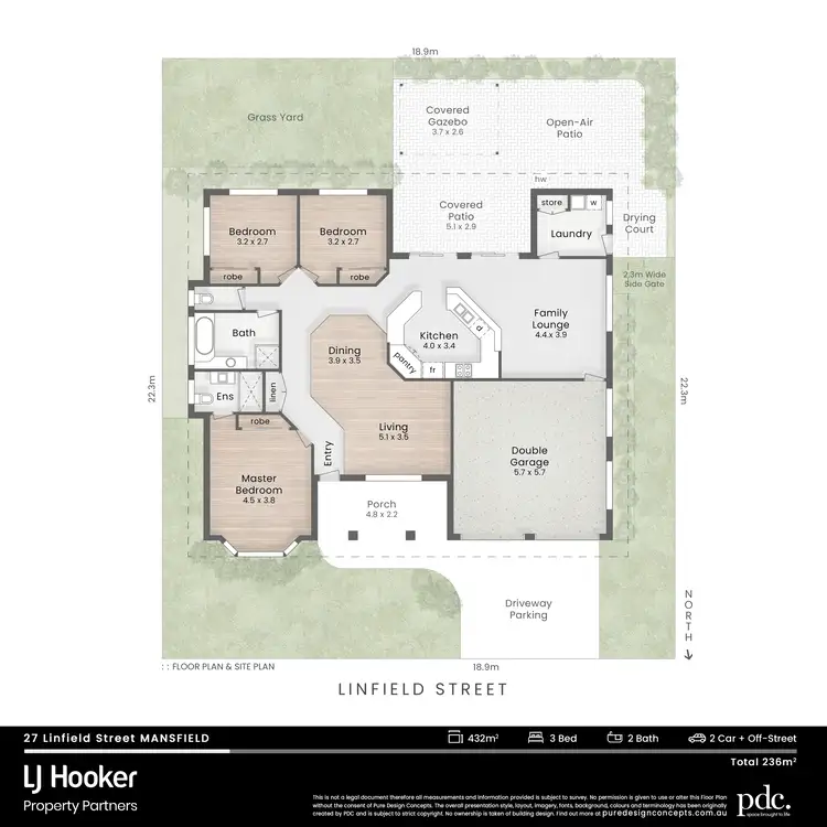 Floorplan of Homely house listing, 27 Linfield Street, Mansfield QLD 4122