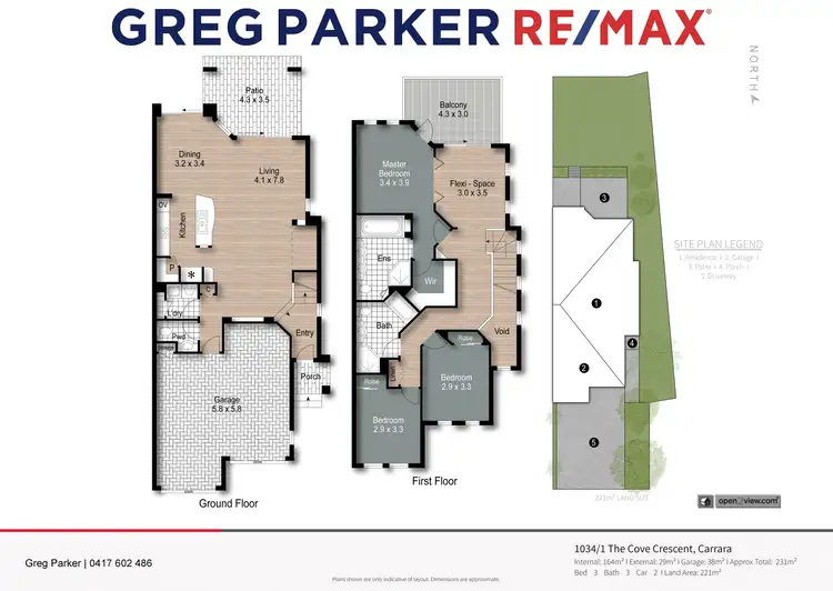 Floorplan of Homely townhouse listing, 1034/1 The Cove Crescent, Carrara QLD 4211