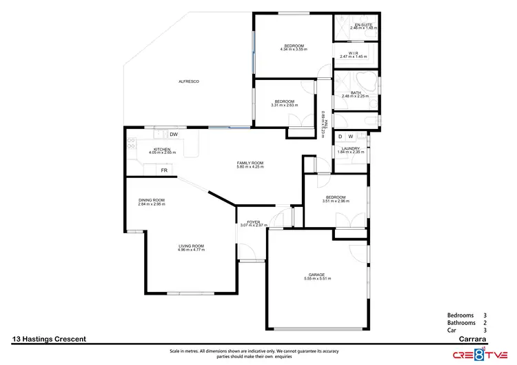 Floorplan of Homely house listing, 13 Hastings Crescent, Carrara QLD 4211