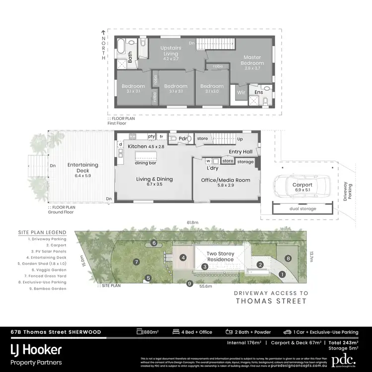 Floorplan of Homely house listing, 67B Thomas Street, Sherwood QLD 4075