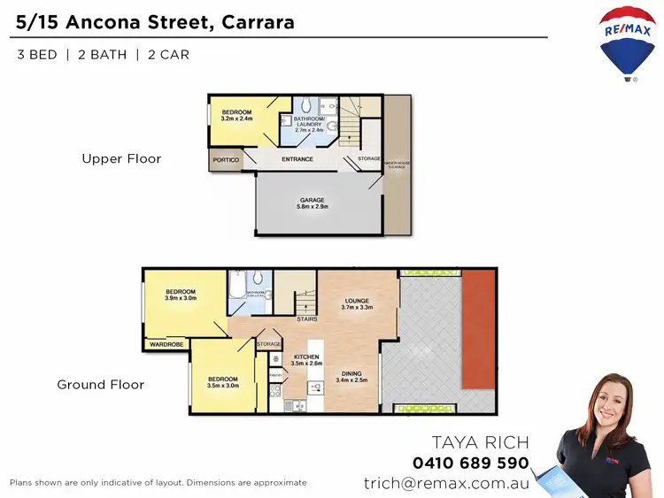 Floorplan of Homely townhouse listing, 5/15 Ancona Street, Carrara QLD 4211