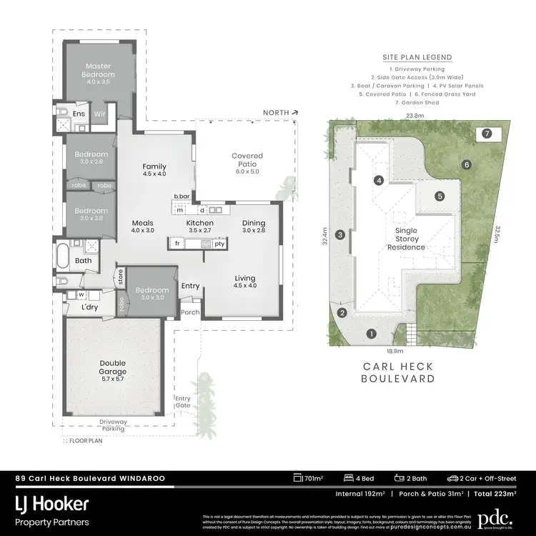 Floorplan of Homely house listing, 89 Carl Heck Boulevard, Windaroo QLD 4207