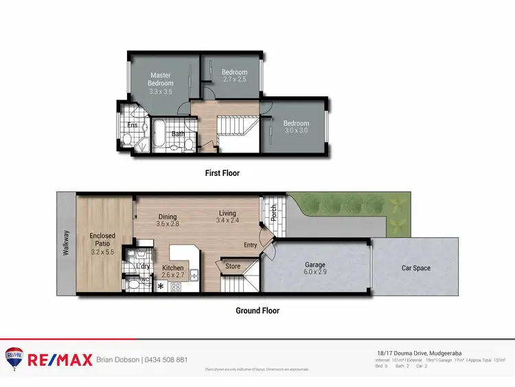 Floorplan of Homely townhouse listing, 18/17 Douma Drive, Mudgeeraba QLD 4213