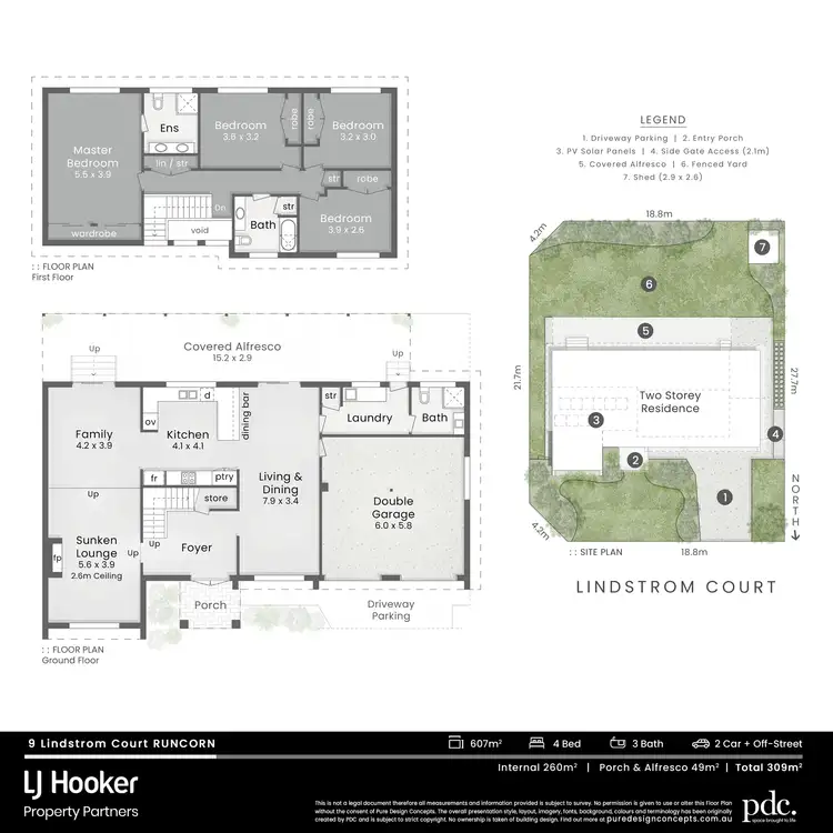 Floorplan of Homely house listing, 9 Lindstrom Court, Runcorn QLD 4113
