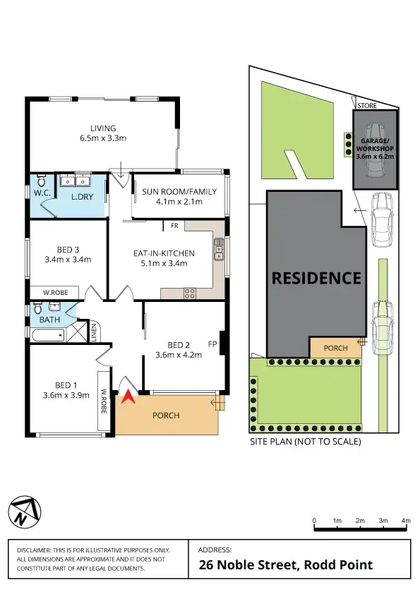 Floorplan of Homely house listing, 26 Noble Street, Rodd Point NSW 2046
