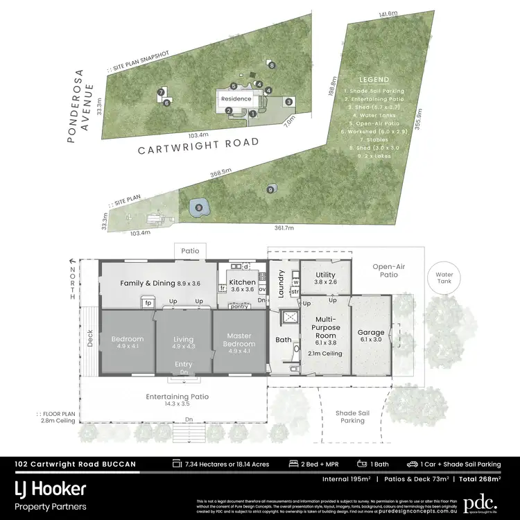 Floorplan of Homely house listing, 102 Cartwright Road, Buccan QLD 4207