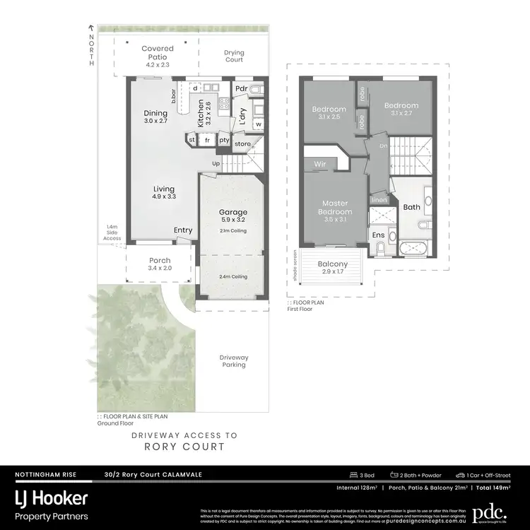 Floorplan of Homely townhouse listing, 30/2 Rory Court, Calamvale QLD 4116