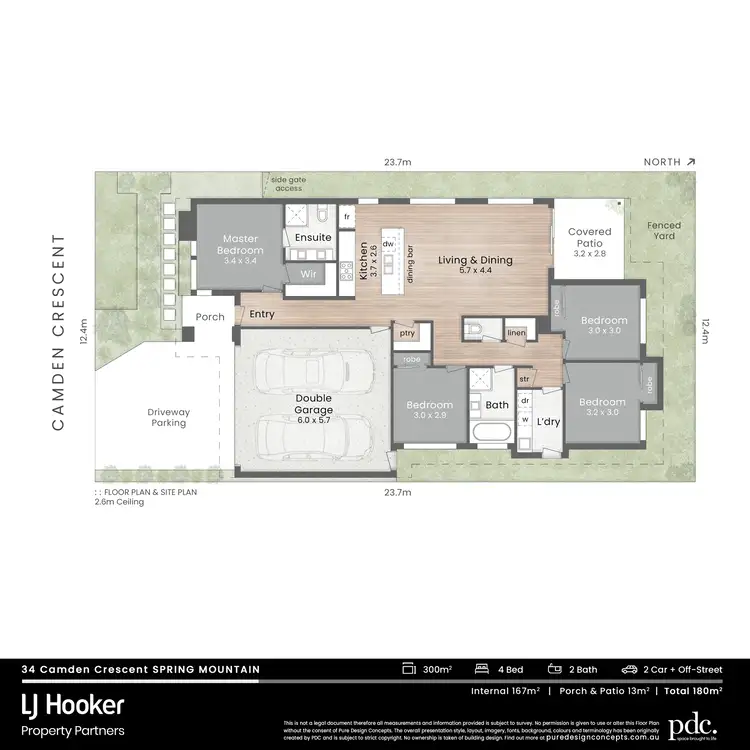 Floorplan of Homely house listing, 34 Camden Crescent, Spring Mountain QLD 4300