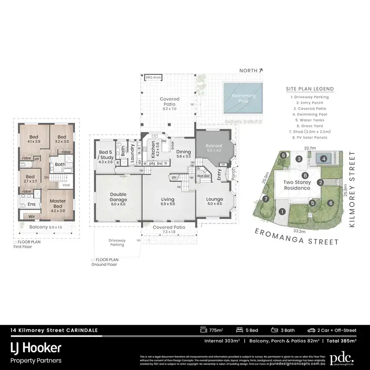 Floorplan of Homely house listing, 14 Kilmorey Street, Carindale QLD 4152
