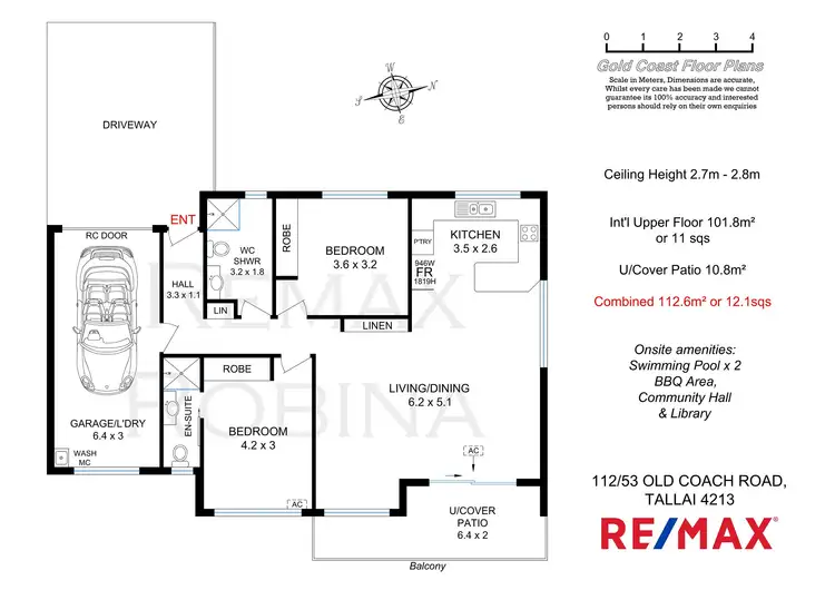 Floorplan of Homely unit listing, 112/53 Old Coach Road, Tallai QLD 4213