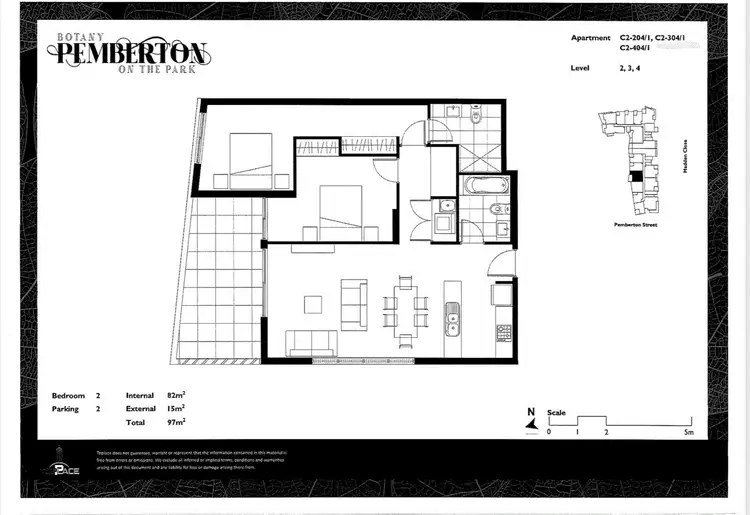 Floorplan of Homely apartment listing, 304/1 Madden Close, Botany NSW 2019