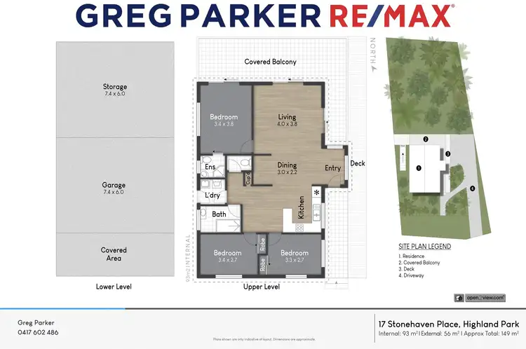 Floorplan of Homely house listing, 17 Stonehaven Place, Highland Park QLD 4211