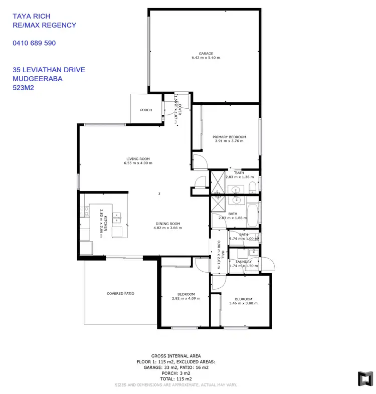 Floorplan of Homely house listing, 35 Leviathan Drive, Mudgeeraba QLD 4213