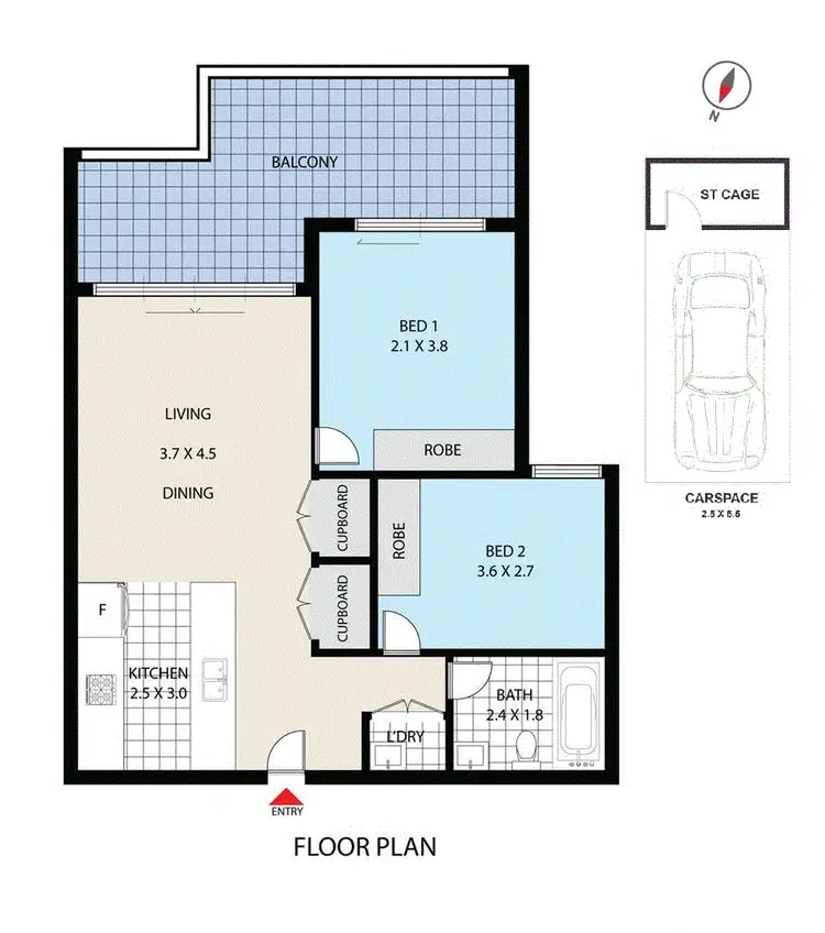 Floorplan of Homely apartment listing, 704/1 Park St North, Wentworth Point NSW 2127