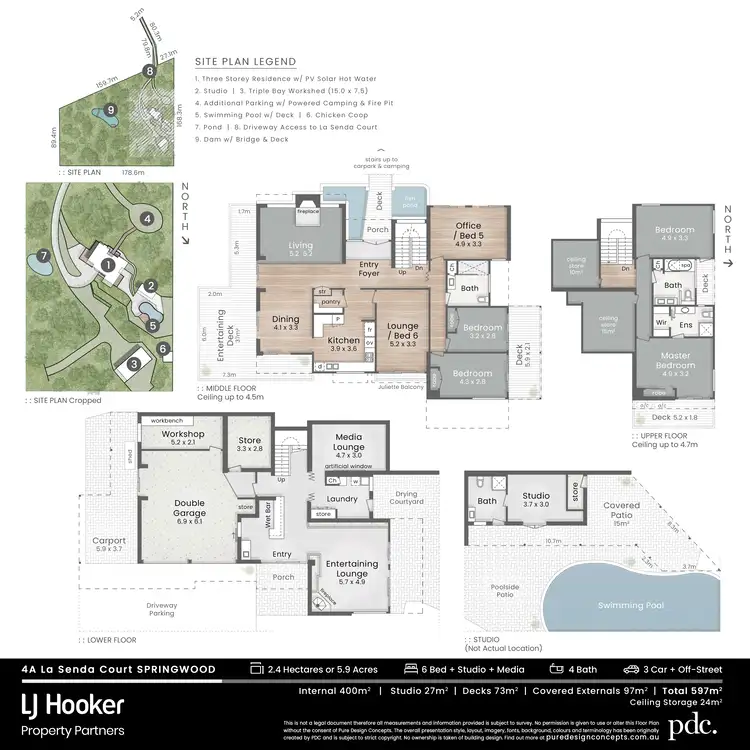 Floorplan of Homely house listing, 4A La Senda Court, Springwood QLD 4127