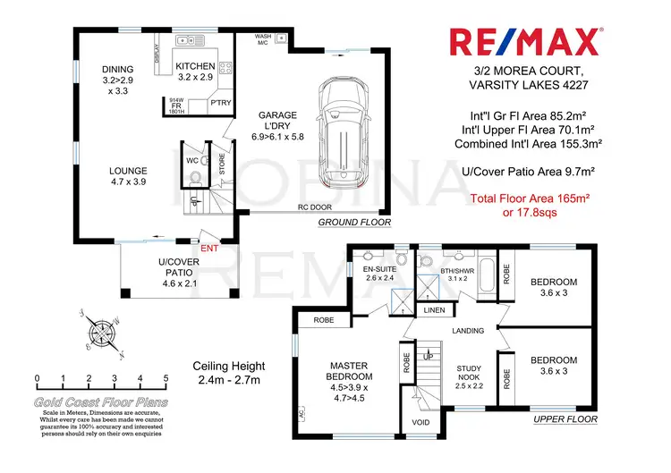 Floorplan of Homely townhouse listing, 3/2 Morea Court, Varsity Lakes QLD 4227