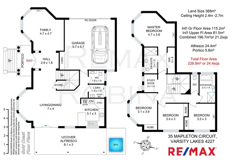 Floorplan of Homely house listing, 35 Mapleton Circuit, Varsity Lakes QLD 4227