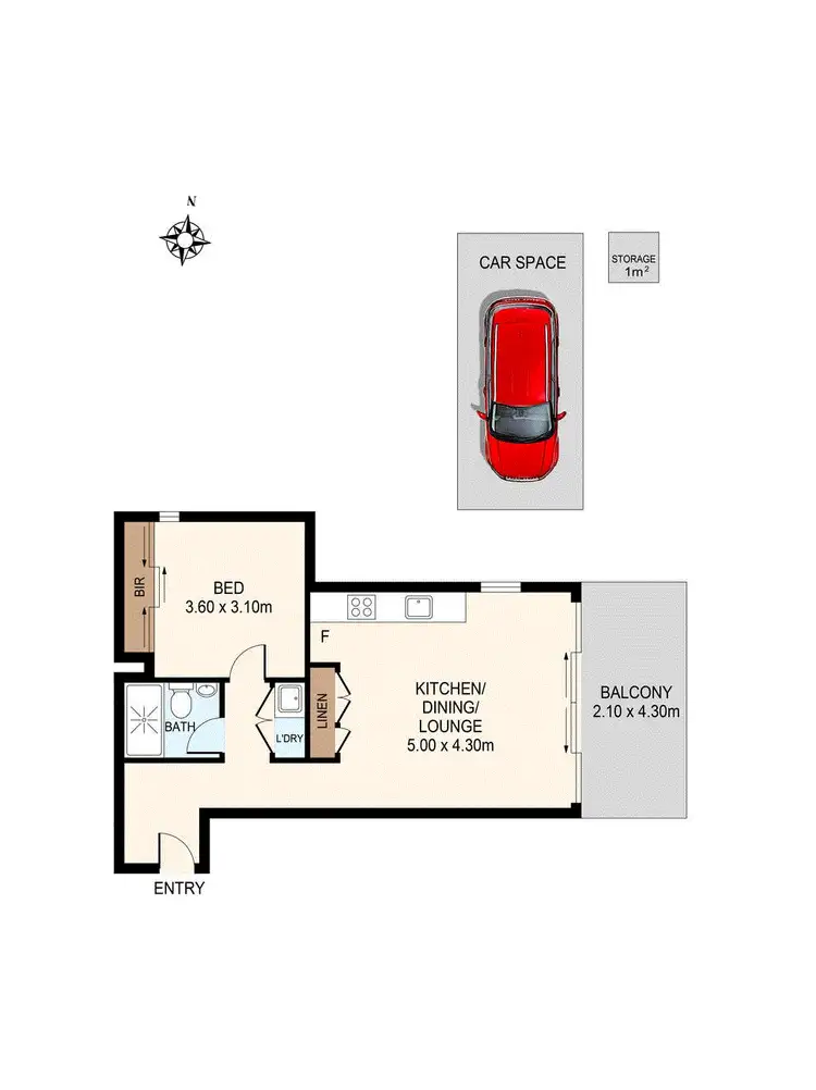 Floorplan of Homely apartment listing, 307/13 Benette St, Mortlake NSW 2137