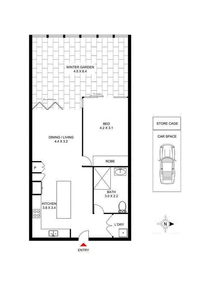 Floorplan of Homely apartment listing, 2112/11 Wentworth Place, Wentworth Point NSW 2127