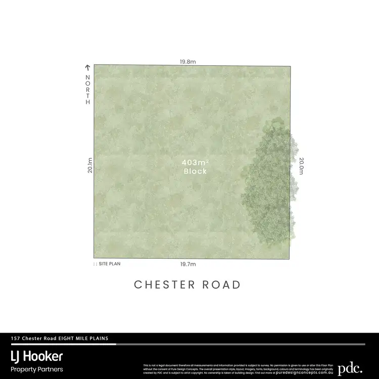 Floorplan of Homely land listing, 157 Chester Road, Eight Mile Plains QLD 4113