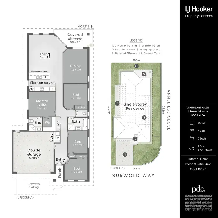Floorplan of Homely house listing, 1 Surwold Way, Loganlea QLD 4131