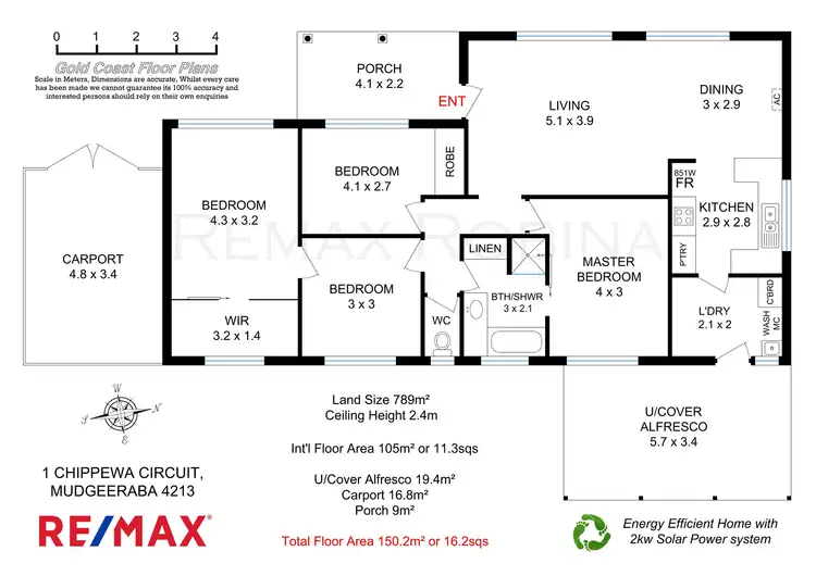 Floorplan of Homely house listing, 1 Chippewa Circuit, Mudgeeraba QLD 4213
