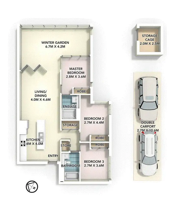 Floorplan of Homely apartment listing, 1709/18 Footbridge Blvd, Wentworth Point NSW 2127