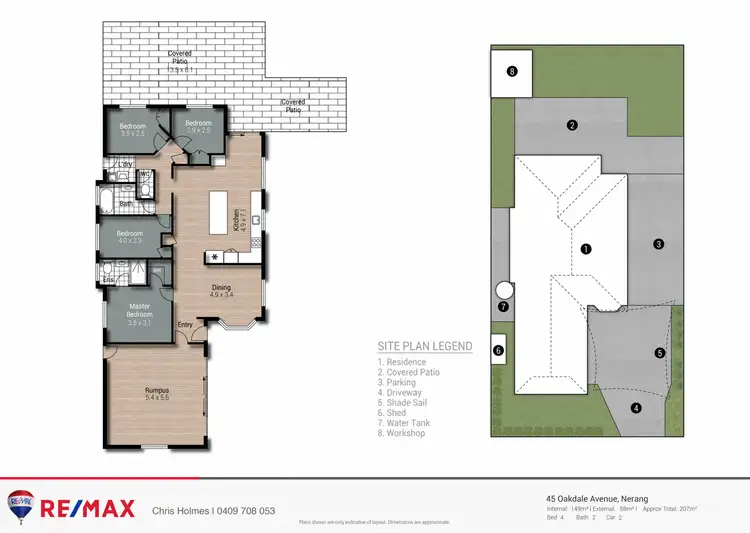 Floorplan of Homely house listing, 45 Oakdale Avenue, Nerang QLD 4211